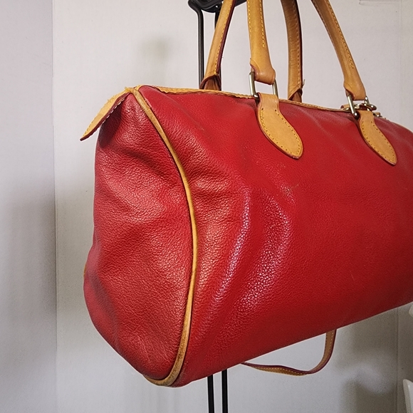 Dooney & Bourke Red Pebble Leather Bag - Picture 9 of 16